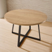 Mesa de comedor extensible Odesa roble Hercules 120x75x120 cm