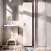 Armario multiusos 1 puerta - Fit - Blanco 39 x 190 x 35 cm