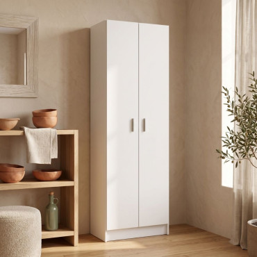 Armario despensero 2 puertas blanco Use 007144O ambientado