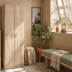 Armario multiusos Con Estantes Roble Canadian 58,5 x 180 x 37 cm