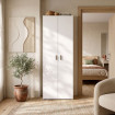 Armario zapatero 2 puertas - Fit - Blanco 60,9 x 190,2 x 35,3 cm