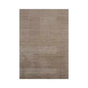 Alfombra salón lineal texturizada natural viscosa 160 x 1 x 230 cm