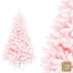 Árbol de navidad artificial rosa con 370 ramas plegables Ø87 x 150 cm