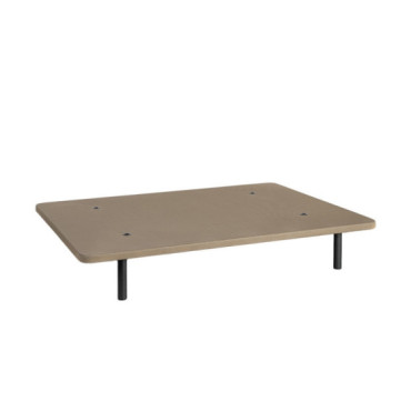 Base tapizada 3D transpirable beige 135 x 4 x 190 cm