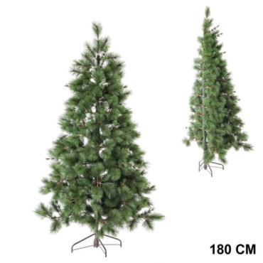 Medio árbol de navidad artificial de aguja con 288 ramas Ø100 x 180 cm