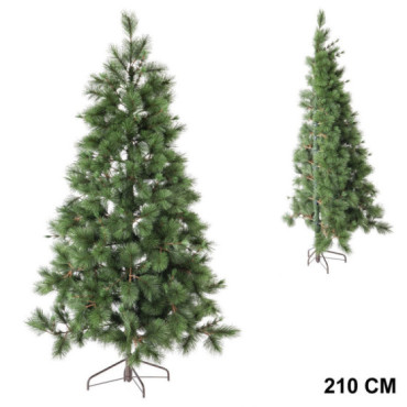 Medio árbol de navidad artificial de aguja con 424 ramas Ø120 x 210 cm