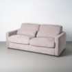 Sofá cama gris 3 plazas 194 x 88 x 104 cm