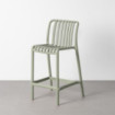 Taburete de exterior de polipropileno verde 51 x 92 x 50 cm