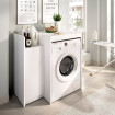 Módulo bajo de lavadero Fit para lavadora con armario lateral blanco 94,8 x 95 x 62 cm