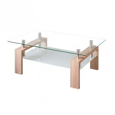 Mesa de centro  Kendra color Roble 100 x 43 x 60 cm