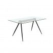 Mesa de comedor de cristal Omara 140 x 75 x 90 cm