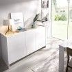 Aparador KLOE - Blanco - Natural 138 x 76 x 42 cm