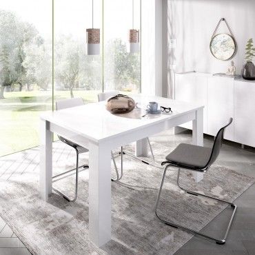 Mesa comedor Dine Blanco Brillo
