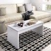 Mesa de Centro Elevable SIDE Blanco Brillo