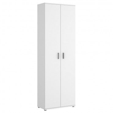 Armario multiusos 2 puertas + 3 estantes Fit Blanco