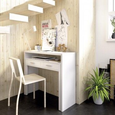 Consola extensible Seven, escritorio desplazable