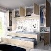 Cama puente Kwai en color blanco natural 303 x  203 x 97 cm