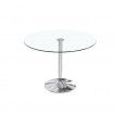 Mesa de comedor redonda cristal Runa