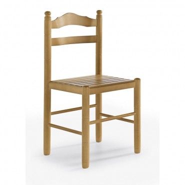 Silla de madera clásica Mónica Cerezo 40x86x42cm