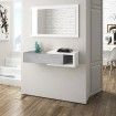 Recibidor Noon Blanco Artik combinado con Cemento 95 x 19 x 26 cm